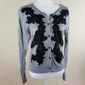 CAbi Lightweight Knit Sweater/Cardigan Grey M